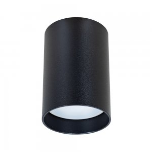 чёрный накладной потолочный светильник цилиндр «Beid»