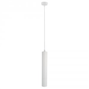 Белый подвесной светильник цилиндр «Ridget»