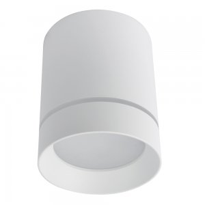 Белый накладной потолочный светильник цилиндр 9Вт 3000К «ELLE»