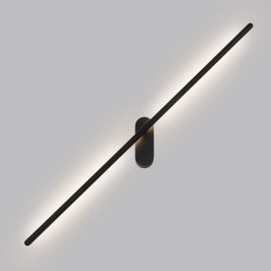 Чёрный длинный светильник для подсветки стены 9Вт 4000К «PRIMA»