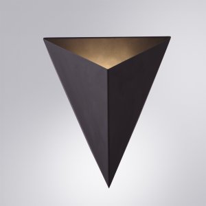 Чёрный треугольный настенный светильник подсветка «TRAPEZE»