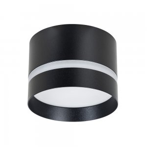 чёрный накладной потолочный светильник цилиндр «Imai»