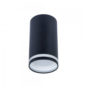 Чёрный накладной потолочный светильник цилиндр «Imai»