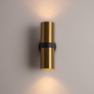 Медно-чёрный настенный светильник подсветка в 2 стороны «RAN»