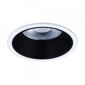 бело-чёрный круглый встраиваемый светильник 15Вт 4000К «CHESS»