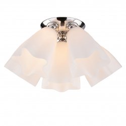 Шестирожковая люстра на основании цвета хром A3469PL-6CC CANZONE