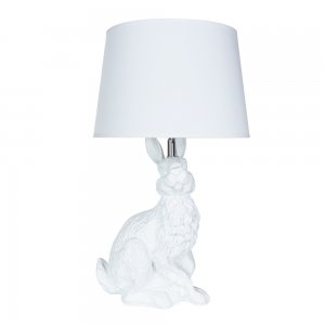 Белая настольная лампа заяц «Izar»