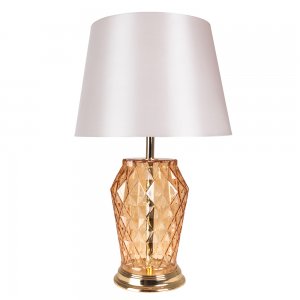 Настольная лампа со стеклянным основанием «Murano»