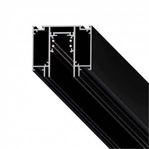 2м чёрный магнитный шинопровод в натяжной потолок «Linea»