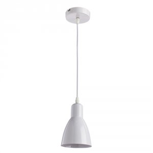 Белый подвесной светильник из металла «MERCOLED»