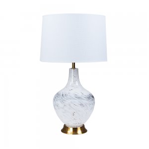Настольная лампа со стеклянным основанием «Saiph»
