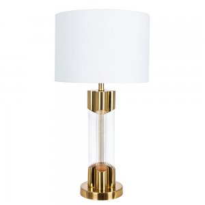 Настольная лампа с абажуром цилиндр «Stefania»