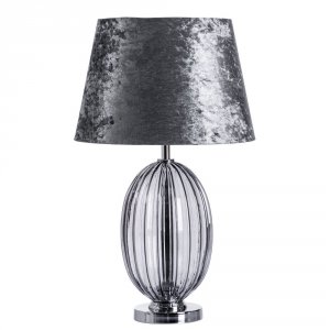 Настольная лампа со стеклянным основанием «BEVERLY»