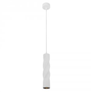 Белый подвес закрученный цилиндр «Cassio»