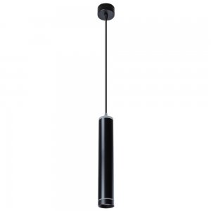 Чёрный подвесной светильник цилиндр 12Вт 4000К «Altais»