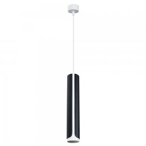 Чёрно-белый подвесной светильник цилиндр «PINO»