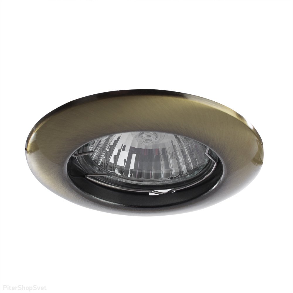 Встраиваемый светильник цвета античная бронза «Praktisch» A1203PL-1AB
