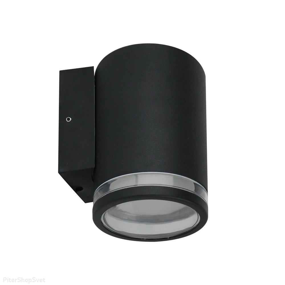 Чёрный уличный настенный светильник подсветка в одну сторону «Nunki» A1910AL-1BK