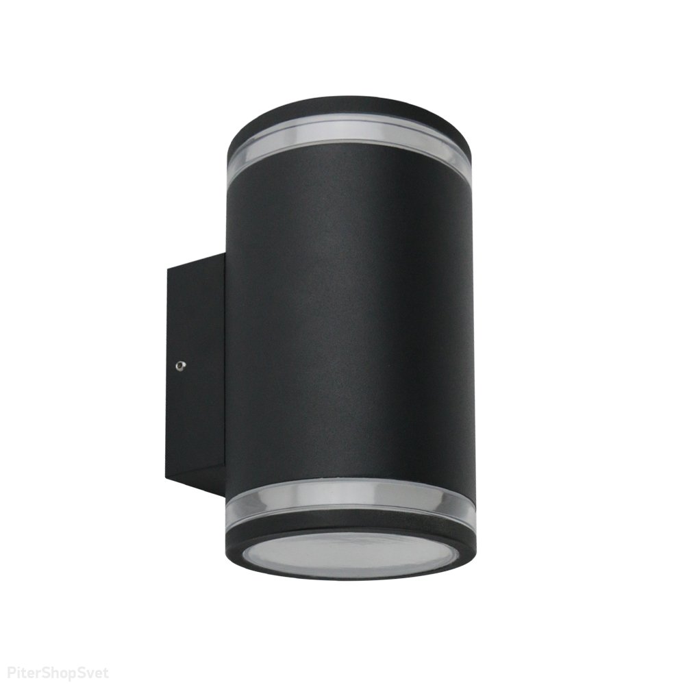 Чёрный уличный настенный светильник подсветка в две стороны «Nunki» A1910AL-2BK