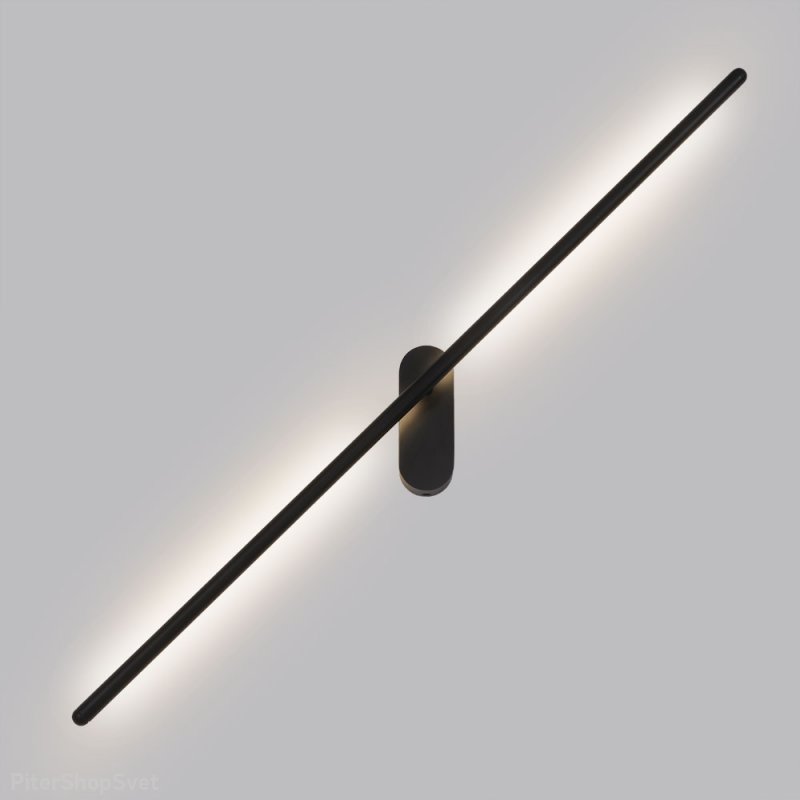 Чёрный длинный светильник для подсветки стены 9Вт 4000К «PRIMA» A2028AP-1BK