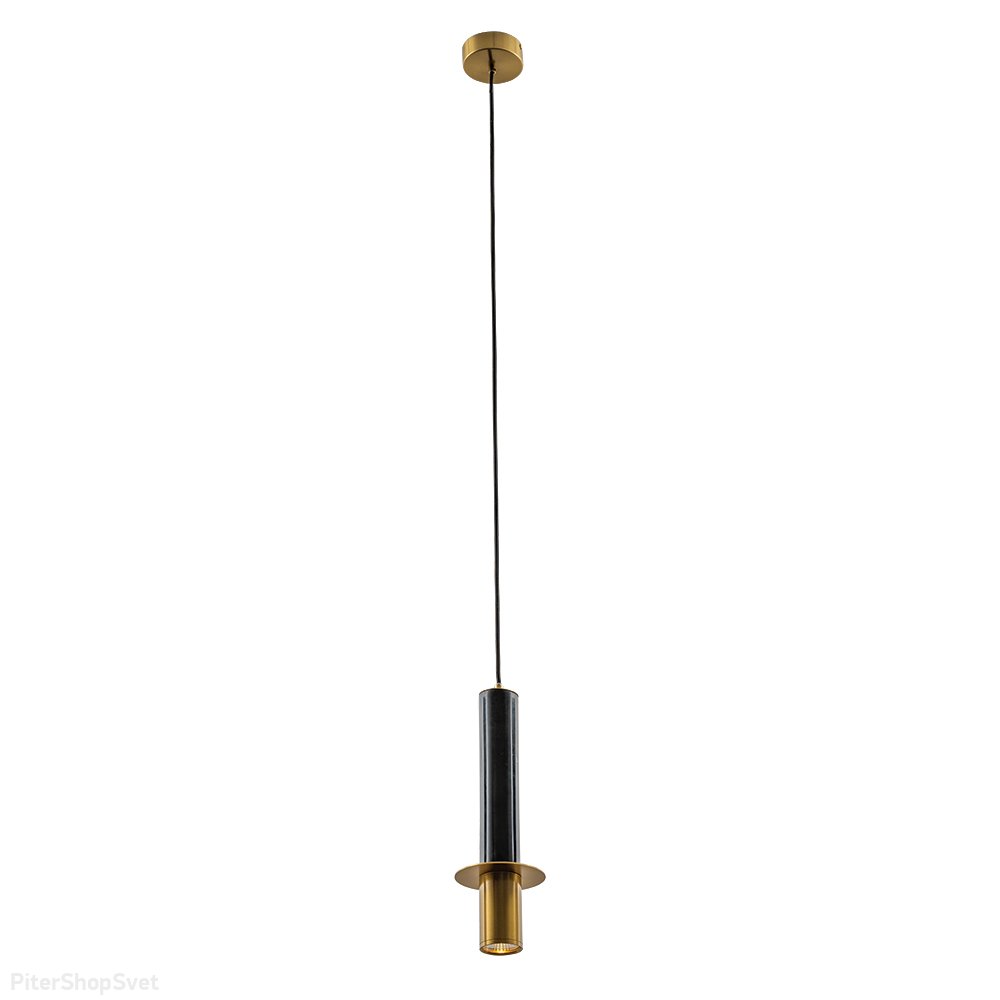 подвесной светильник каменный цилиндр «Ascella» A2034SP-1BK