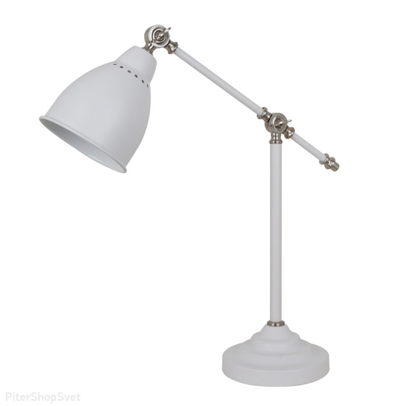 Белая поворотная настольная лампа «Braccio» A2054LT-1WH