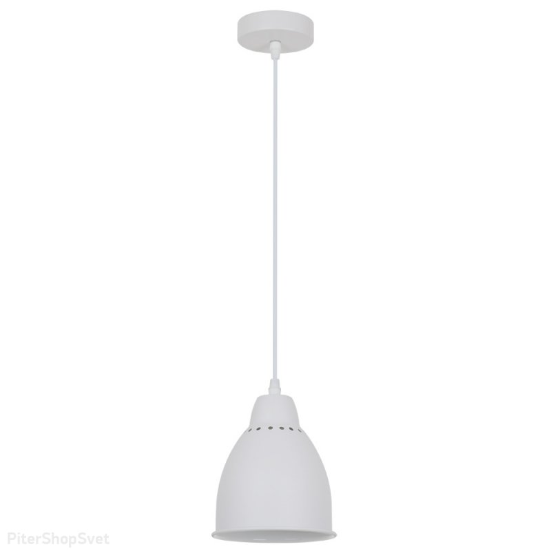 Белый купольный подвесной светильник «Braccio» A2054SP-1WH