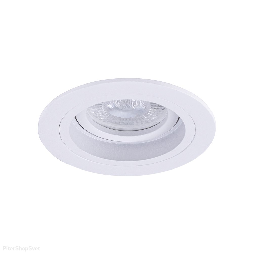 Белый встраиваемый круглый поворотный светильник «TARF» A2177PL-1WH
