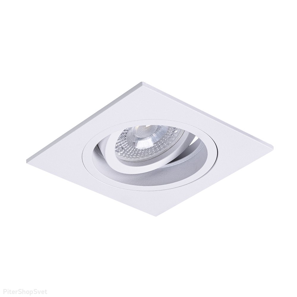 Белый квадратный встраиваемый поворотный светильник «TARF» A2178PL-1WH