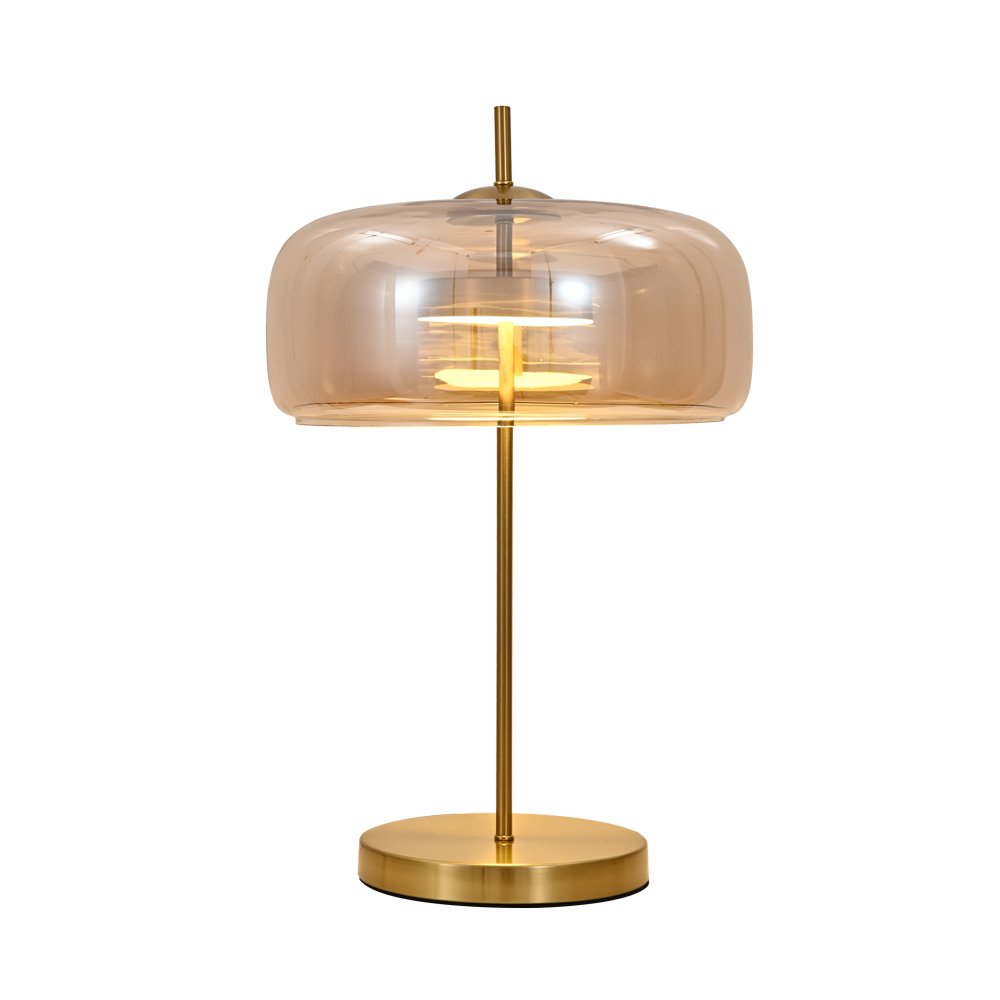 Настольная лампа с янтарным плафоном 12Вт 4000К «PADOVA» A2404LT-1AM