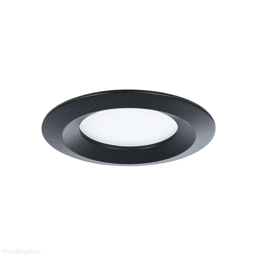 Чёрный круглый встраиваемый светильник «Mira» A2861PL-1BK