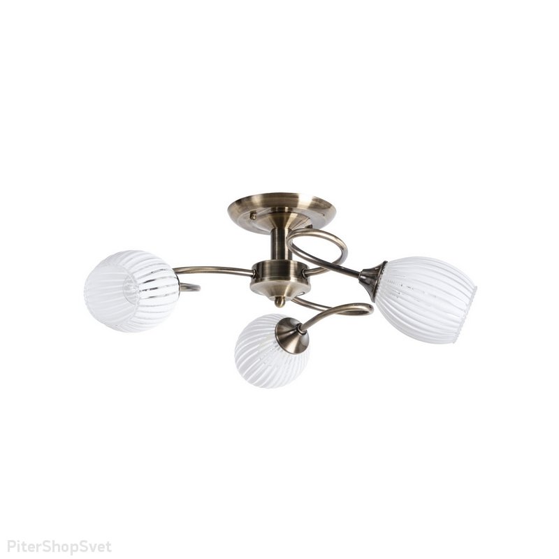 Потолочная трёхрожковая люстра «Arya» A2941PL-3AB