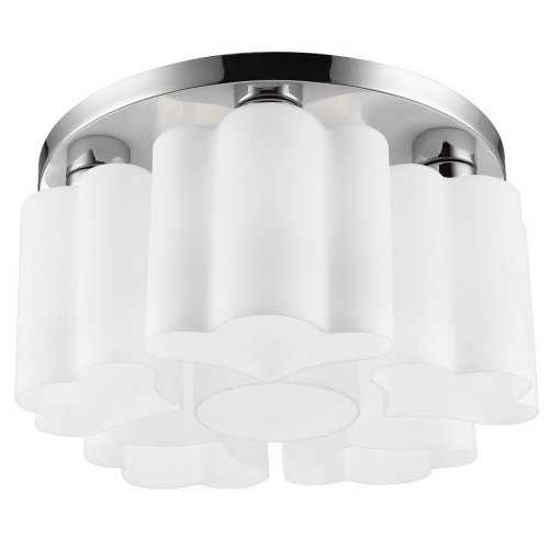 Белая люстра на основании цвета хром A3489PL-6CC CANZONE Arte Lamp
