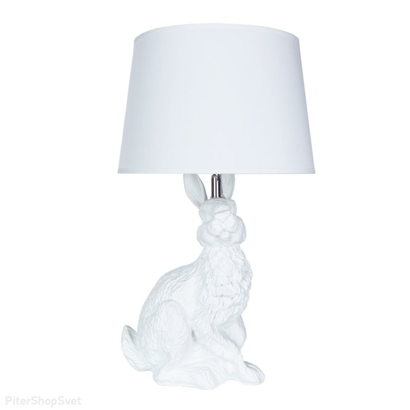 Белая настольная лампа заяц «Izar» A4015LT-1WH