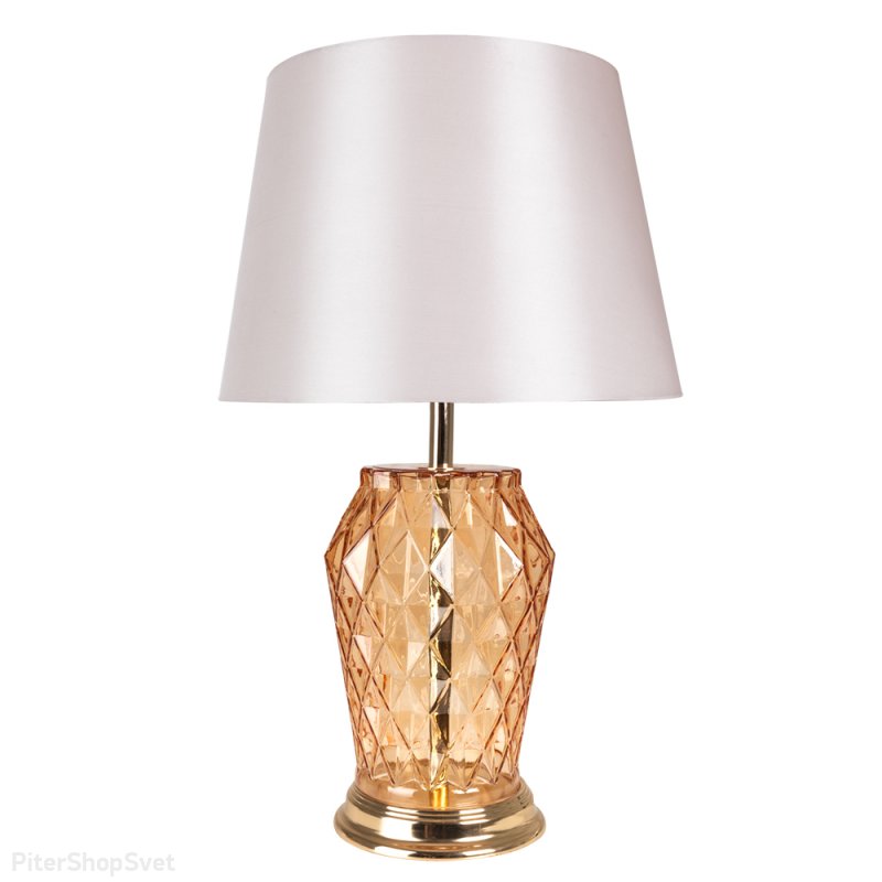 Настольная лампа со стеклянным основанием «Murano» A4029LT-1GO