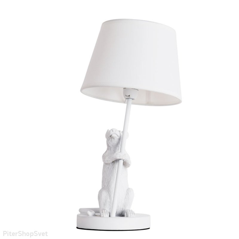 Белая настольная лампа с мышкой «Gustav» A4420LT-1WH
