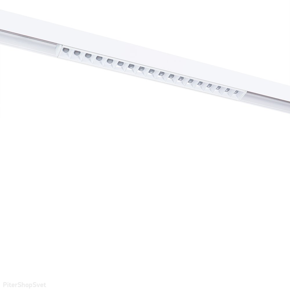 Белый длинный трековый светильник для магнитного шинопровода 20ВТ 4000К «Linea» A4635PL-1WH
