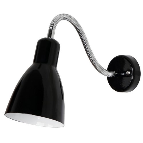Черный спот с гибкой арматурой цвета хром A5048AP-1BK MERCOLED Arte Lamp