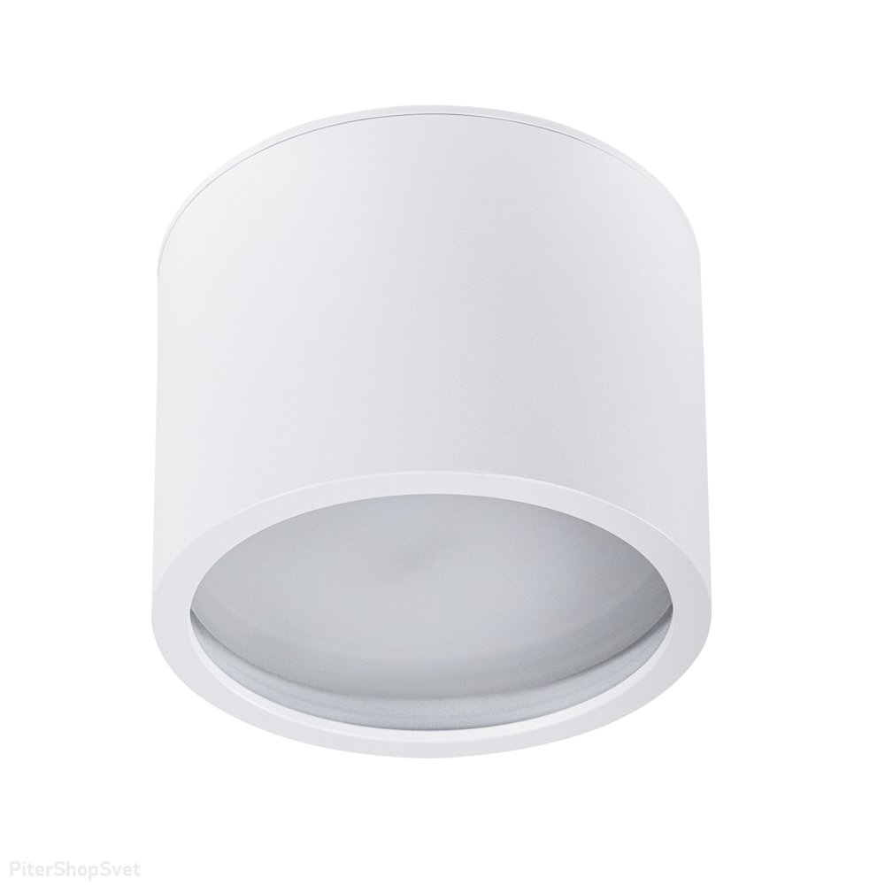 Белый круглый накладной потолочный светильник GX53 с влагозащитой IP44 «INTERCRUS» A5543PL-1WH