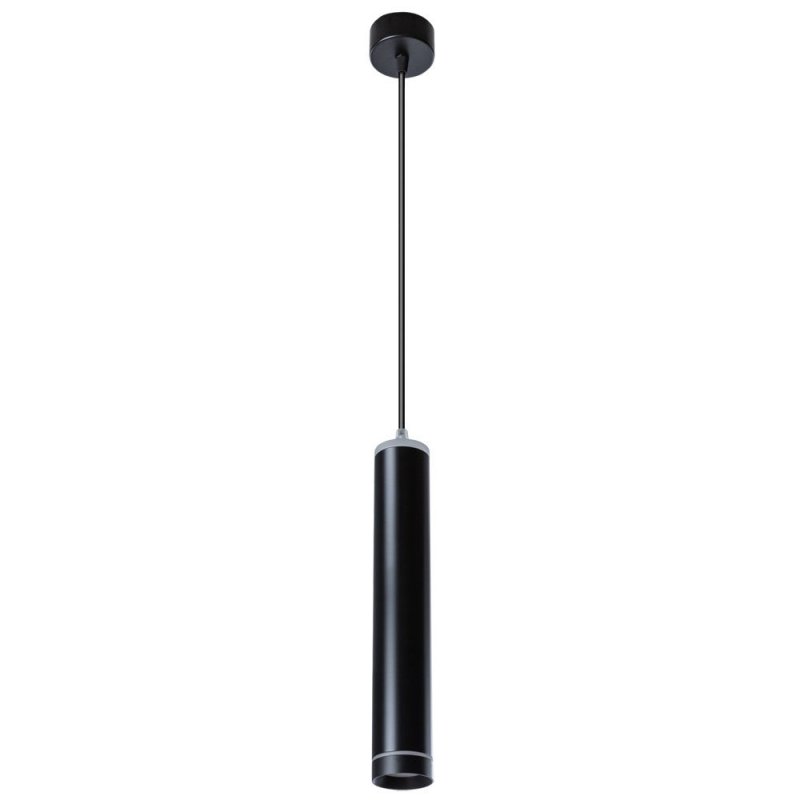 Чёрный подвесной светильник цилиндр 12Вт 4000К «Altais» A6110SP-2BK