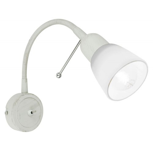 Белый светильник с выключателем LETTURA A7009AP-1WG