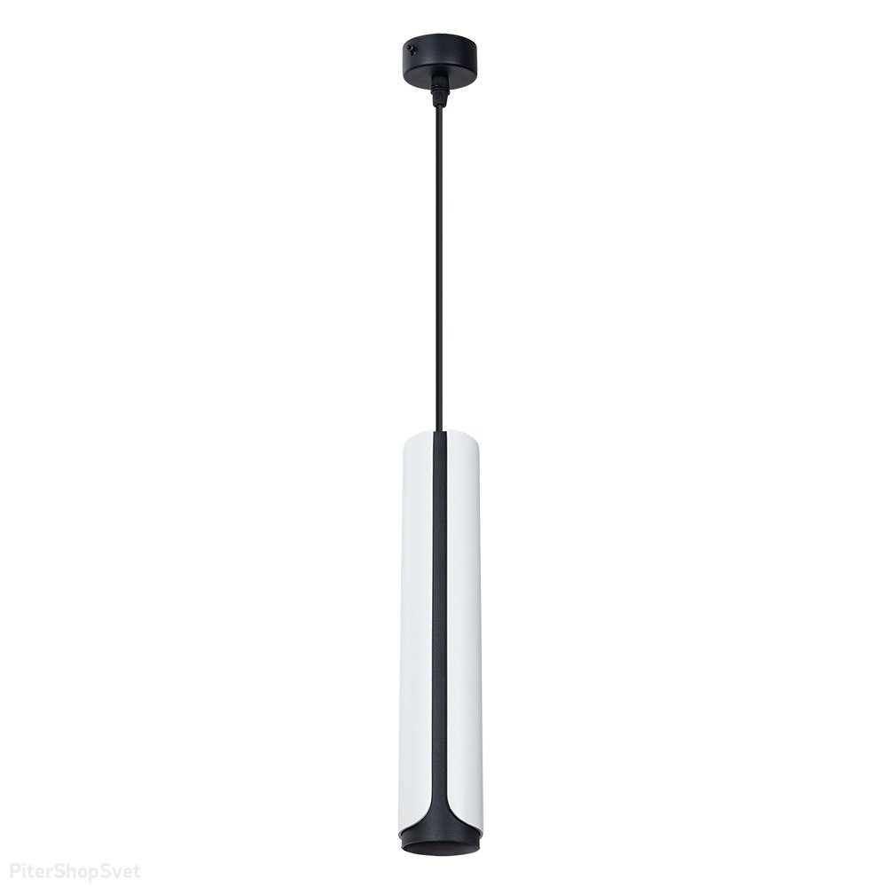 Бело-чёрный подвесной светильник цилиндр «PINO» A7377SP-1WH