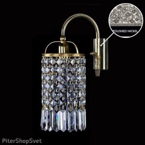 Настенное бра с хрусталём SMALL GAME 94-01 NICKEL CE