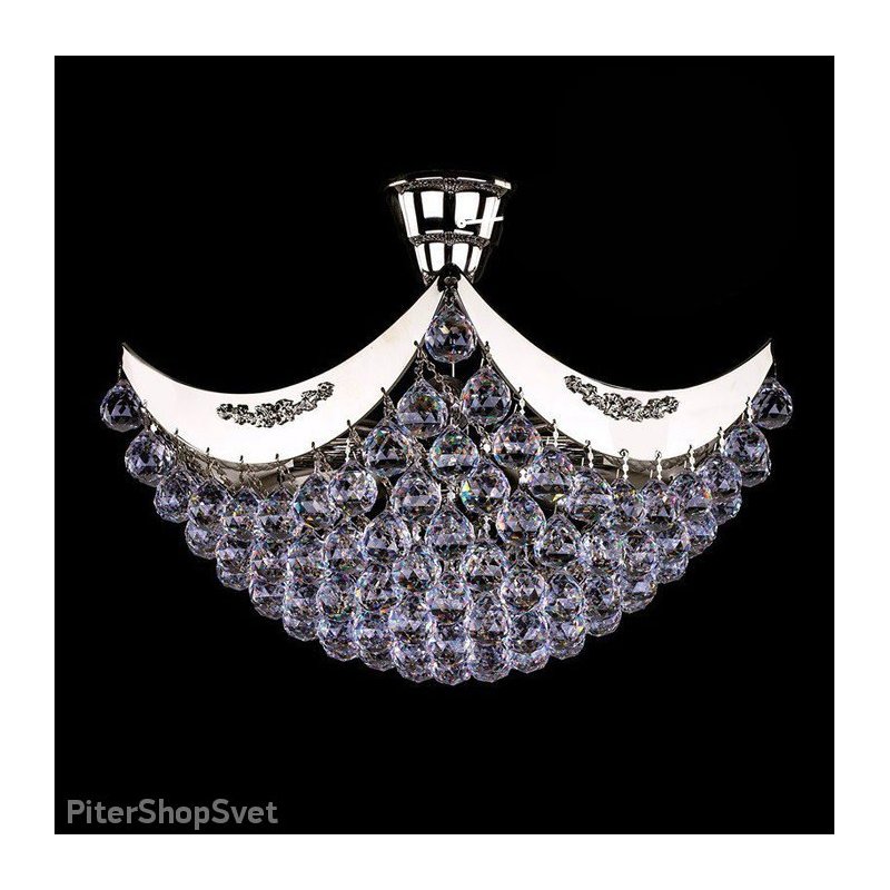 Хрустальная потолочная люстра FIONA II. POLISHED CE