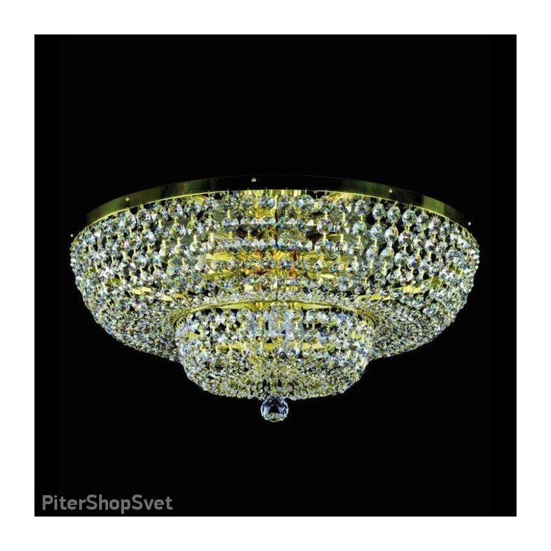 Хрустальная потолочная люстра GEENA DIA 600 POLISHED SP