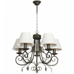 Люстра с текстильными плафонами 10107-5L коттедж