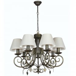 Люстра из металла коричневого цвета 10107-7L коттедж