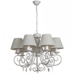 Люстра белого цвета из металла 10108-7L коттедж