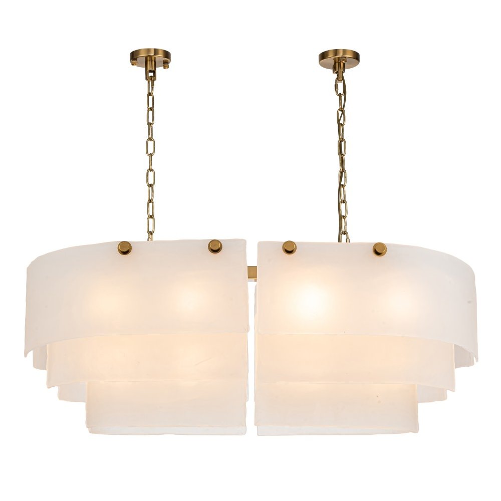 Длинная подвесная люстра «Erskine» 22352-1000-12 GL MT