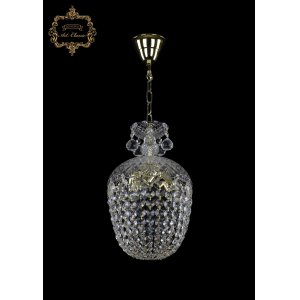 Хрустальная подвесная люстра с подвесками капля 14.02.3.d22.Gd